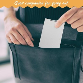 Blulu 2 Pieces Mini Portable Folding Mirrors for Purse, Ultra Slim Pocket Makeup Travel Aluminum Shell Compact Cosmetic Mirrors for Makeup Palette(4.5 x 3.1 Inches)