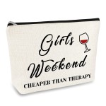 Girls Weekend Gifts Friends Gift for Women Makeup Bag Friendship Gifts Bestie Travel Gift Cosmetic Bag Christmas Graduation Wedding Birthday Gift for Sister Friends BFF Her Travel Toiletry Pouch