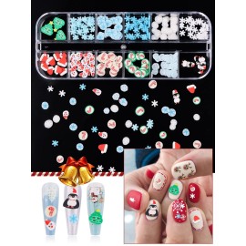 Lorvain 3D Xmas Nail Flakes Charms Sequins Heart Star Snowflake Santa Claus Flake Nail Art Slime Glitters for Women Girls DIY Face Body Decoration (4 Box) Lorvain 3D Xmas Nail Flakes Charms Sequins Heart Star Snowflake Santa Claus Flake Nail Art Slime Glitters for Women Girls DIY Face Body Decoration (4 Box)