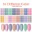 SILPECWEE 224 Pieces 16 Sheets Nail Polish Strips Solid Color Nail Polish Stickers Nail Wraps for Women Self Adhesive Nail Art Stickers with Nail File (Light Colour)