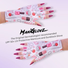 ManiGlovz - The ORIGINAL UPF 50+ UV Light Protective Nail Gloves | Gel Manicure Gloves and Anti UV Fingerless Gloves for Women | Can be Used as Sun Protection Gloves for Driving | Grey ManiGlovz - The ORIGINAL UPF 50+ UV Light Protective Nail Gloves | Gel Manicure Gloves and Anti UV Fingerless Gloves for Women | Can be Used as Sun Protection Gloves for Driving | Grey