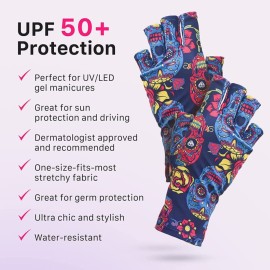ManiGlovz - The ORIGINAL UPF 50+ UV Light Protective Nail Gloves | Gel Manicure Gloves and Anti UV Fingerless Gloves for Women | Can be Used as Sun Protection Gloves for Driving | Grey ManiGlovz - The ORIGINAL UPF 50+ UV Light Protective Nail Gloves | Gel Manicure Gloves and Anti UV Fingerless Gloves for Women | Can be Used as Sun Protection Gloves for Driving | Grey