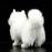 ZHONGXIN MADE Simulation Samoyed Plush Toy - Realistic 12 Standing White Samoyed Pet Dog Stuffed Animal Cute Dog Puppy Model Toy, Unique Plush Gift Collection for Kids Birthday, Home Decor