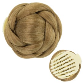 IMISSU Braided Chignon Dancer Hair Donut Hairpieces Scrunchie Claw Hair Bun Updo for Wedding Party (M1 Mix Copper) IMISSU Braided Chignon Dancer Hair Donut Hairpieces Scrunchie Claw Hair Bun Updo for Wedding Party (M1 Mix Copper)