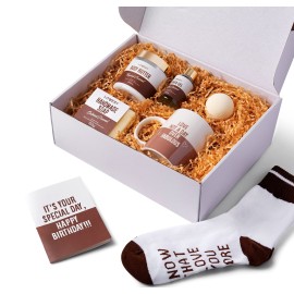 Mothers Day Birthday Gift Box, Personalized Gifts for Men, Funny Thank You Gifts for Her & Him, Inspirational Gifts for Mom, Wife Sister Coworker Best Friend, Happy Birthday Spa Gift Basket, Self Care