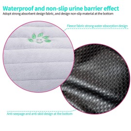 Anmas Home Piddle Pad - Car Seat Protector & Saver, Potty Pad, Waterproof Liner for Potty Training, 20x15 inch, Black & Gray 2PCS