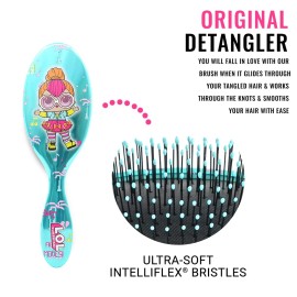 Wet Brush Lol Dolls Original Detangler Brush, Neon QT, Ultra-Soft IntelliFlex Bristles Glide Through Tangles with Ease, Pain Free Comb for Women, Men, Boys and Girls