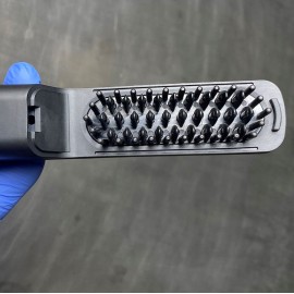 StyleCraft Heat Stroke Cordless Beard & Styling Hot Brush, Cool Touch Tips Anti-Scold, Hair Straightener, Black