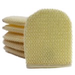 PPHAO Facial Cleansing Sponge - Exfoliating Facial Cleansing Cloths Gloves Mitts - Softweave Exfoliating Washcloths - 6 Pack