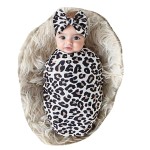 Galabloomer Receiving Blanket Headband Set Flower Print Baby Swaddle Blankets