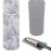 Shappy 2 Pieces Curling Iron Travel Case Cover Heat Resistant Flat Iron Holder Case Sleeve Neoprene Straightener Holder and Silicone Hot Tools Flat Bag(Marble Style)