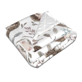 Majoug Hedgehog Blanket Sofa Comfort Warm Flannel Throw Blankets for Bed Living Room 30 x 40 Inch(76x102cm)