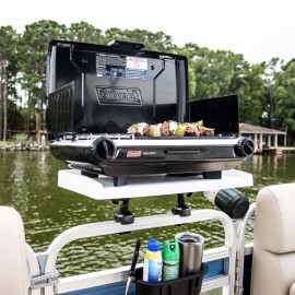 RAILBLAZA Pontoon Boat Fillet Table, Perfect Fish Cutting Station with Easy Installation and Secure Locking System