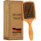 SHASH Since 1869 Made in Germany Wooden Paddle Brush - Gently Detangles, Styles, Conditions Hair with Minimal Frizz and Breakage - Safe for All Hair Types, Wet or Dry - Eco-Sourced Wood