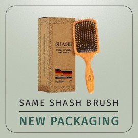 SHASH Since 1869 Made in Germany Wooden Paddle Brush - Gently Detangles, Styles, Conditions Hair with Minimal Frizz and Breakage - Safe for All Hair Types, Wet or Dry - Eco-Sourced Wood SHASH Since 1869 Made in Germany Wooden Paddle Brush - Gently Detangles, Styles, Conditions Hair with Minimal Frizz and Breakage - Safe for All Hair Types, Wet or Dry - Eco-Sourced Wood