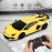RASTAR Lamborghini Remote Control Car, 1/24 RC Lamborghini Aventador SVJ RC Model Toy Car, Yellow