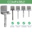 Linkidea 2 Pack Wall Mount Shaver Holder for Shower, Self Adhesive Hook Hanger Stand, Bathroom Wall Mounted Razor Holder Compatible with Vikings, Merkur Double Edge Safety Razor