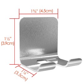 Linkidea 2 Pack Wall Mount Shaver Holder for Shower, Self Adhesive Hook Hanger Stand, Bathroom Wall Mounted Razor Holder Compatible with Vikings, Merkur Double Edge Safety Razor