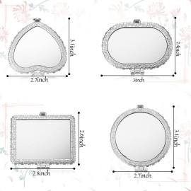 Blulu 8 Pieces Compact Mirror for Purse Flower Small Compact Mirror Gift Makeup Floral Pocket Retro Folding Portable Travel Accessories for Women Girls Blulu 8 Pieces Compact Mirror for Purse Flower Small Compact Mirror Gift Makeup Floral Pocket Retro Folding Portable Travel Accessories for Women Girls