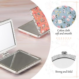 Blulu 8 Pieces Compact Mirror for Purse Flower Small Compact Mirror Gift Makeup Floral Pocket Retro Folding Portable Travel Accessories for Women Girls Blulu 8 Pieces Compact Mirror for Purse Flower Small Compact Mirror Gift Makeup Floral Pocket Retro Folding Portable Travel Accessories for Women Girls