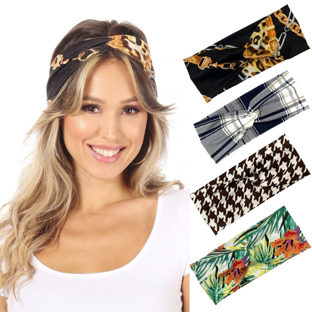 SWEETKIE Twist Front Headbands - Cute Head Wraps Perfect for Yoga, Workouts, Daywear, Happy Hour - Fashion Accessory for Women, Girls, Teens - Tropical, Houndstooth, Plaid, STATUS SWEETKIE Twist Front Headbands - Cute Head Wraps Perfect for Yoga, Workouts, Daywear, Happy Hour - Fashion Accessory for Women, Girls, Teens - Tropical, Houndstooth, Plaid, STATUS