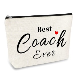 Coach Gifts Coach Thank You Gifts Makeup Bag Gift for Women Cosmetic Bag Appreciation Birthday Gift for Coaches Teacher Soccer Football Cheer Baseball Volleyball Swim Dive Gym Coaches Toiletry Pouch