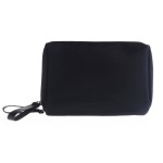 Kososuru Small Makeup Bag for Purse Portable Waterproof Cosmetic Bag Travel Makeup Pouch for Women (All black, Square)