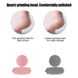 Electric Foot File, Portable Rechargeable Foot Callus Removers, Electronic Foot Grinder, Professional Pedicure Tools Feet Care for Dead, Hard Cracked Dry Skin (Pink)