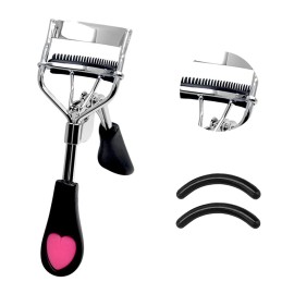 Dr.Pedi Eyelash Curlers with Comb Professional Makeup Tool with Eyelash Curler Refills Pads Pinch
