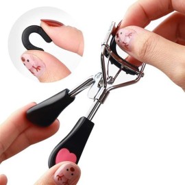 Dr.Pedi Eyelash Curlers with Comb Professional Makeup Tool with Eyelash Curler Refills Pads Pinch