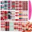 SILPECWEE 20 Sheets Christmas Nail Polish Strips Full Nail Wraps for Women Self Adhesive Nail Polish Stickers Holiday Manicure Stickers for Nail Art with Nail File (Chic Style)