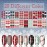 SILPECWEE 20 Sheets Christmas Nail Polish Strips Full Nail Wraps for Women Self Adhesive Nail Polish Stickers Holiday Manicure Stickers for Nail Art with Nail File (Chic Style)