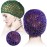 CACASO 5Pcs Mesh Hair Covers - Crocheted Snood Hats for Sleeping, Soft Rayon Knit Snoods in Pink, Black, Blue, Purple, Green