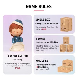 POP MART Hirono The Other One Blind Box Figures, Random Design Box Toys for Modern Home Decor, Collectible Toy Set for Desk Accessories, 1PC POP MART Hirono The Other One Blind Box Figures, Random Design Box Toys for Modern Home Decor, Collectible Toy Set for Desk Accessories, 1PC