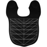 Lurrose Salon Hair Cutting Collar Cape, Hair Cutting Cape Angular and Straight Cutting Guidelines Hair Dye Cape for Hairdressing Black