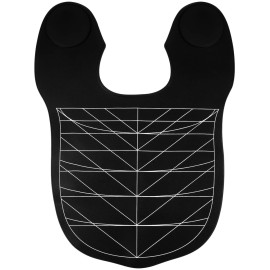 Lurrose Salon Hair Cutting Collar Cape, Hair Cutting Cape Angular and Straight Cutting Guidelines Hair Dye Cape for Hairdressing Black