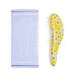 Small Ergonomic Brush, Gentle Detangling, Travel Size Detangler Hair Brush for All Hair Types. Wet or Dry Hair (Cherry Blossom)