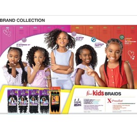 Sensationnel Crochet Braids Lulu Mini Fully Folded 2X Bohemian 10 (5-pack, 1B)