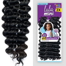 Sensationnel Crochet Braids Lulu Mini Fully Folded 2X Water Wave 10 (1-pack, 2)