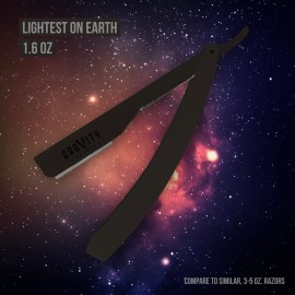 Professional Straight Razor - Ultra Exposed Straight Razor Kit with 10 Gravity Premium Blades, 2mm Exposed (The Reaper)