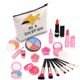 ZJXHPO TV Show Quote Inspired Coach Be A Goldfish Zipper Pouch Makeup Bag (Goldfish)