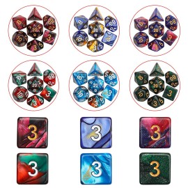 CiaraQ DND Dice Sets - 26 X 7 Polyhedral Dice (182pcs) with a Large Drawstring Bag Great for Dungeons and Dragons, Role Playing Table Game.