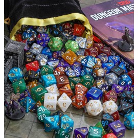 CiaraQ DND Dice Sets - 26 X 7 Polyhedral Dice (182pcs) with a Large Drawstring Bag Great for Dungeons and Dragons, Role Playing Table Game.