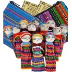52 12 Super Cute Worry Dolls + 2 Free Guatemala Fabric Bag - Handmade from Guatemala - Worry Dolls Guatemala - Guatemalan - Mayan - Anxiety (12 Worry Dolls in 2 Bags)
