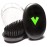 Veeta Superior Wave Brush for Men 360 - Palm With Protective Cover, 100% Synthetic Flex Bristles, Curved Design to Deepen & Define Pattern (Soft)