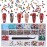 MEILINDS Christmas Nail Art Rhinestones & Charms - 22 Pcs Mixed Crystal Set - Resin, Glass, Metal - Christmas Tree, Snowman, Reindeer & More - Nail Art Kit