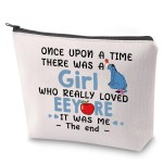 ZJXHPO Donkey Character Lover Gift There Was A Who Really Loved Zipper Pouch Cartoon Donkey Makeup Bag (ONCE-Cartoon)