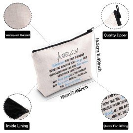 ZJXHPO Actress Gift Drama Inspirational Gift Musical Lover Zipper Pouch Makeup Bag (WHE-THEATRE)