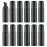 KOIBITO 2 Oz Black Foam Soap Bottle with Black Pump Empty Travel Foaming Dispenser for Hand Soap,Lash Shampoo,Body Wash(12 PCS, Black Cap)