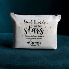 Good Friends Makeup Bag - Stars Soul Sister Gift for Sisters & Friends Good Friends Makeup Bag - Stars Soul Sister Gift for Sisters & Friends